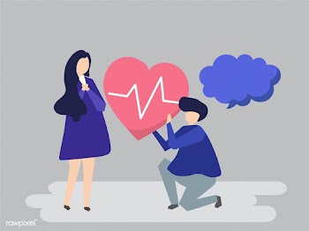 Guy holding a beating heart for a woman illus.. | Free stock vector - 455946