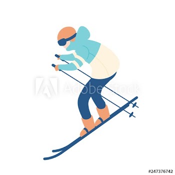 Guy in snow suit skiing
