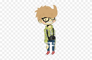 Guy With Camera By Electricpoppers - Cartoon Boy With Camera