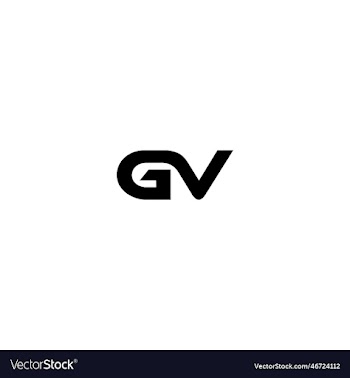 gv letters company name initial letters monogram