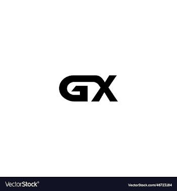 gx letter type logo design template
