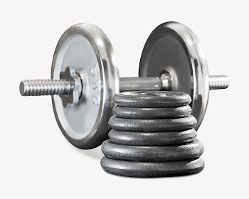 Gym dumbbell collage element psd | Free PSD - rawpixel