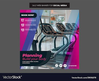gym flyer for social media post and stories