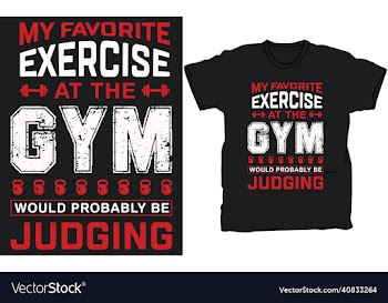 gym t-shirt design template