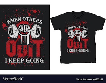 gym t-shirt design template
