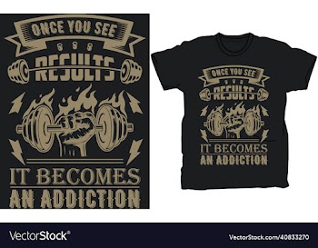 gym t-shirt design template