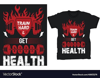gym t-shirt design template