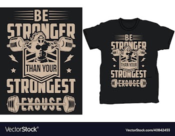 gym t-shirt design template