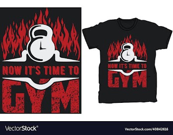 gym t-shirt design template