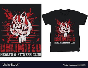 gym t-shirt design template