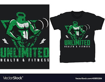 gym t-shirt design template