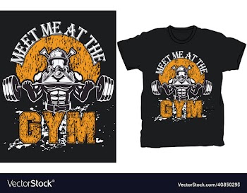 gym t-shirt design template