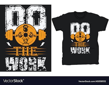 gym t-shirt design template