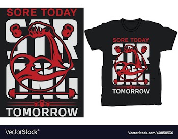 gym t-shirt design template