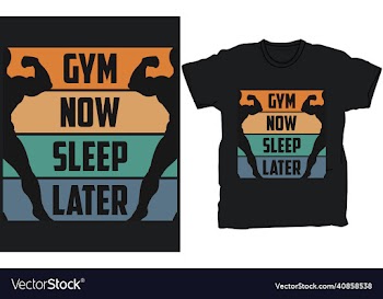gym t-shirt design template