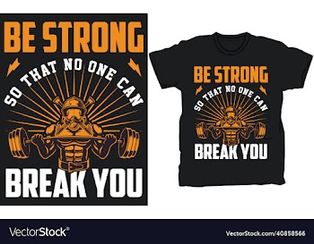 gym t-shirt design template