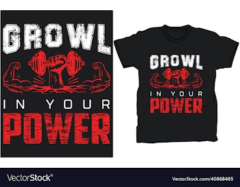 gym t-shirt design template