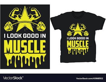 gym t-shirt design template