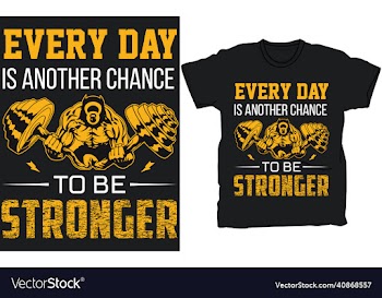 gym t-shirt design template