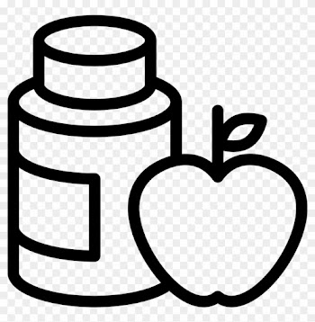 Gymnast Apple Diet With Natural Supplements Svg Png - Food Supplements Icon