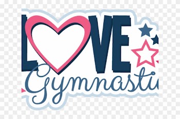 Gymnastics Clipart Word - Heart