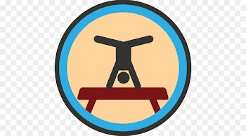 Gymnastics Handspring Clip art Badge Split - gymnastics 