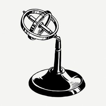 Gyroscope drawing, vintage science equipment | Free PSD - rawpixel