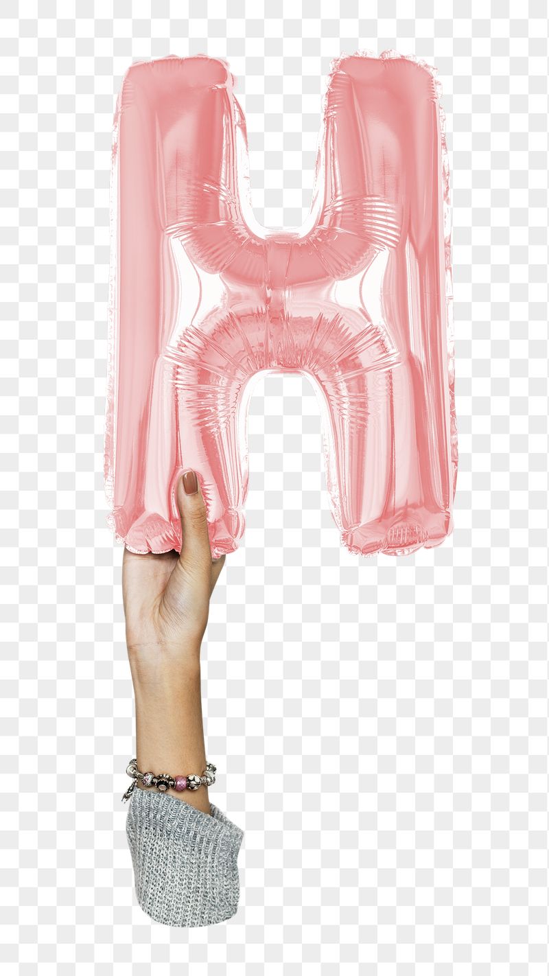 H letter balloon png sticker, | Free PNG - rawpixel