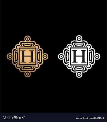 H letter logo h monogram logo h letter vector image