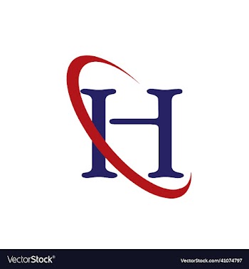 h letter logo template