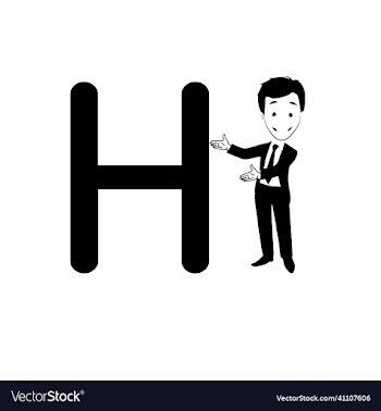 h letter logo template