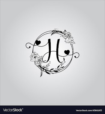 h letter logo with white background