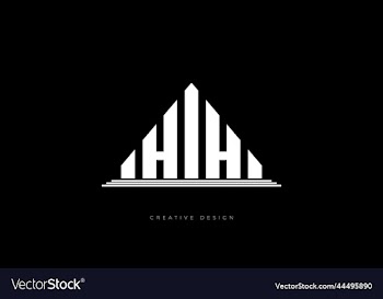 h letter real estate branding logo concept