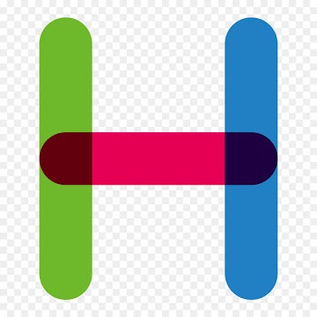 H Letter Red Yellow - Color letters H 