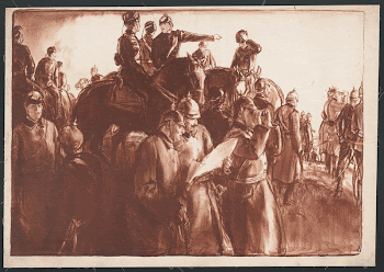 [H.M. the Kaiser and staff, | Free Photo - rawpixel