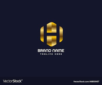 h modern letter logo