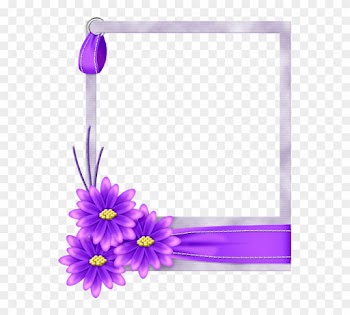 H1 - - Blue Floral Frame Png