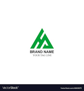 ha letter modern business logo abstract letter ha