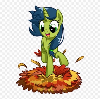 Habijob, Autumn, Cute, Jumping, Leaf Pile, Oc, Ocbetes, - Cartoon