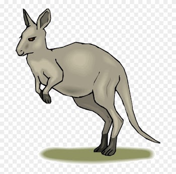 Habitat Map Clipart Kangaroo Clip Art Library - Kangaroo Animated