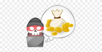 Hacker Stealing Money - Illustration