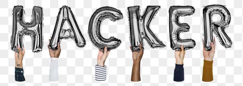 Hacker word png, hands holding | Free PNG - rawpixel