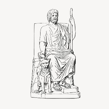Hades & Kerberos  clipart, | Free Vector - rawpixel