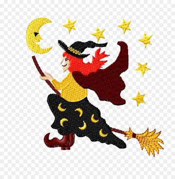 Hag Boszorkxe1ny Halloween Witchcraft Pattern - Witch Embroidery 