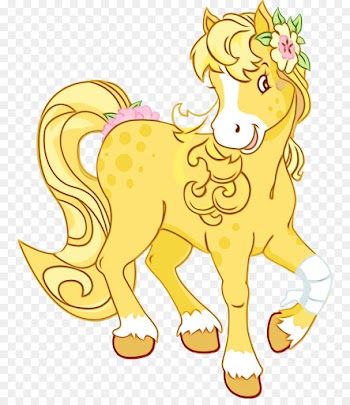 hair cartoon horse animal figure mane