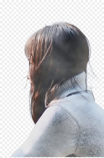 hair hairstyle neck shoulder chin