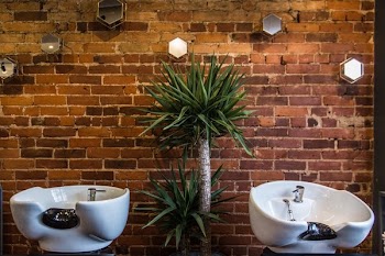 Hair Salon Sinks On Red Brick