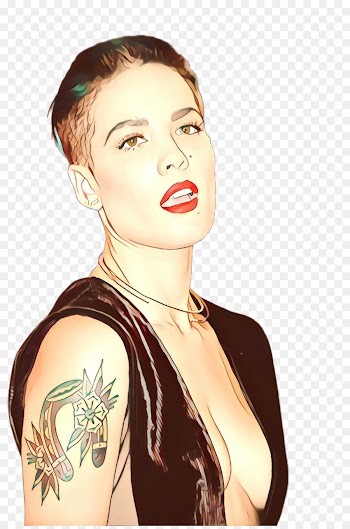 hair shoulder face tattoo neck