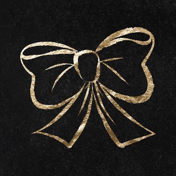 Hairbow sticker, gold aesthetic illustration | Free Vector Illustration - rawpixel