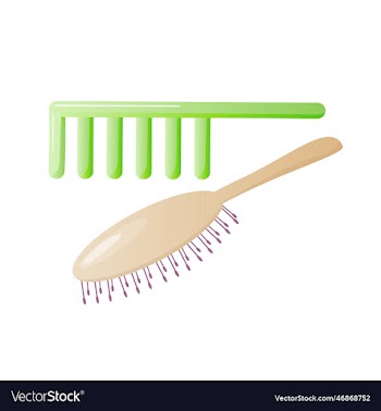 hairbrush and comb icon